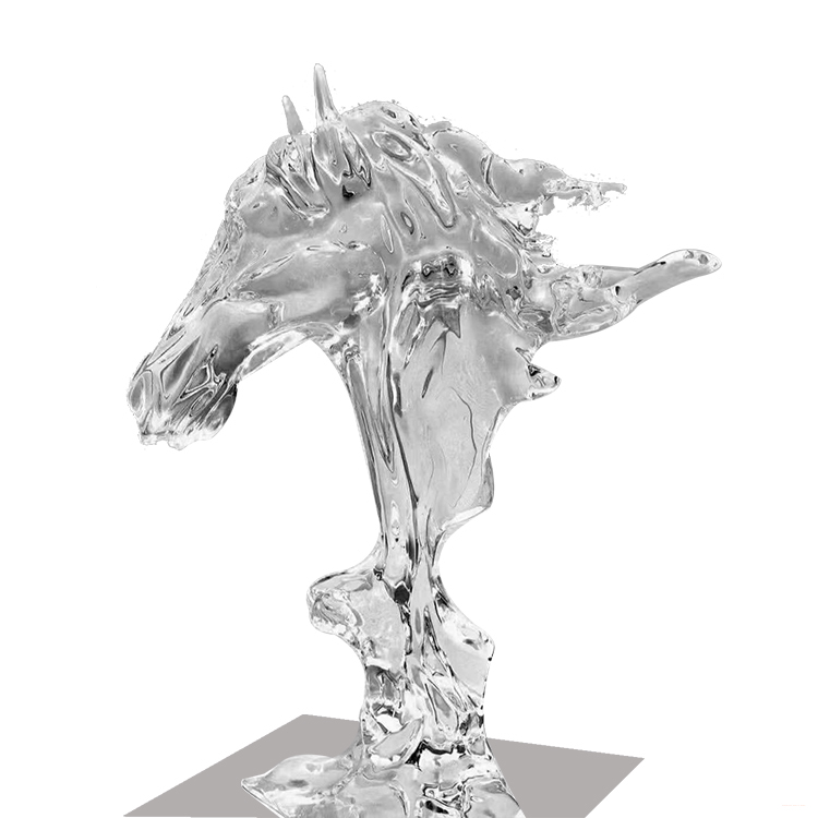 SLA transparent translucent horse animals 3d printing service semi-transparent stl 3d printed parts clear resin rapid prototype