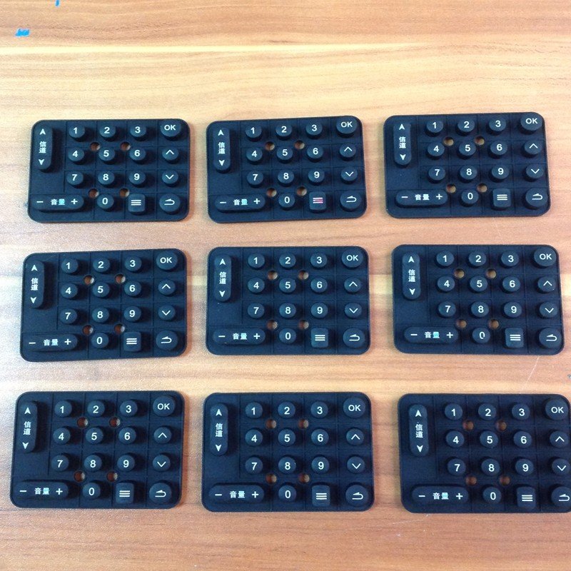 Customized Silicone production Rubber keys parts