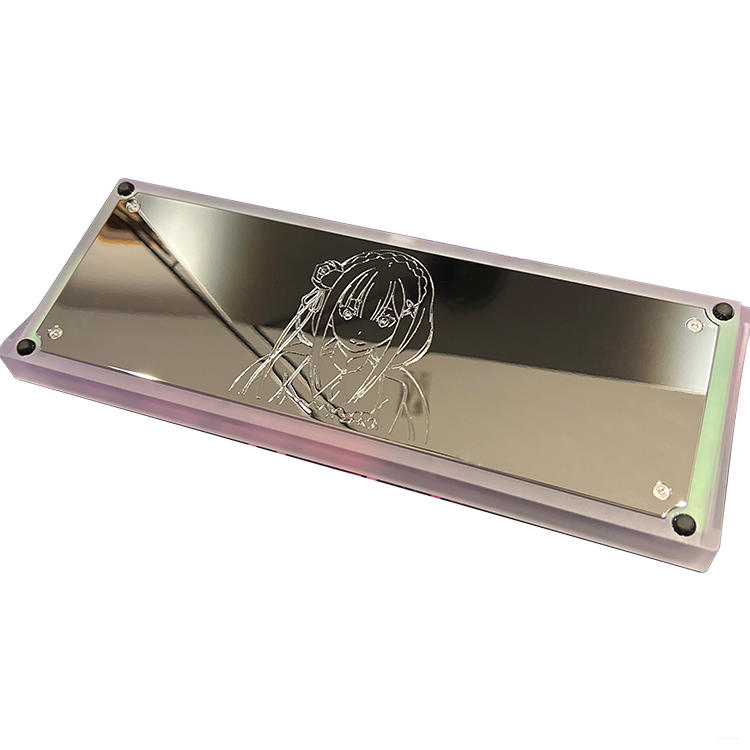 Custom CNC Mechanical Aluminum keyboard Case Anodized Finish Bottom Top CNC Mechanical Keyboard Plate