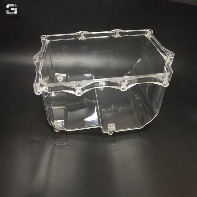 Transparent acrylic box used with cnc machining milling service