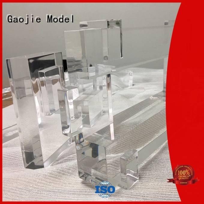 Gaojie Model 3d print transparent plastic building quality bottles crafts