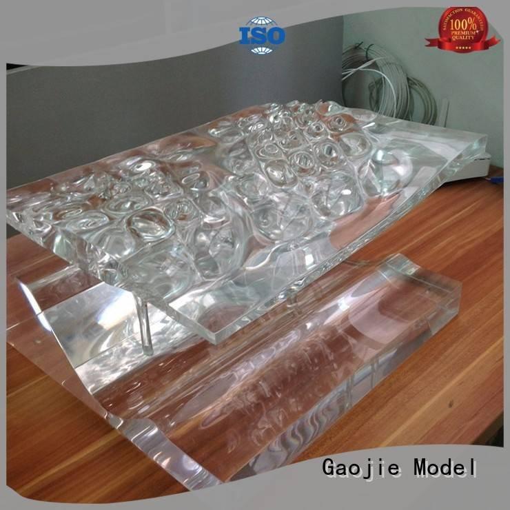 Gaojie Model 3d print transparent plastic crystal pump qualified